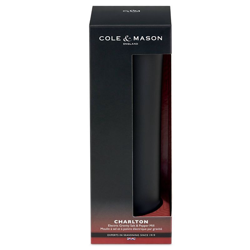 slide 5 of 6, Cole & Mason Electric Gravity Salt and Pepper Grinder Black, 1 ct