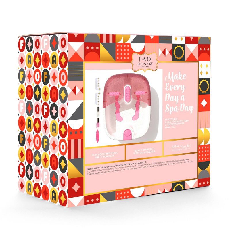 slide 5 of 5, FAO Schwarz Bubble Spa Foot Bath, 1 ct