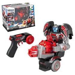 ROBO RAPIDFIRE Silverlit 2-in-1 Remote Control Blasting Robot with Rechargeable Battery, Lights, Sounds and Soft Dart Blaster