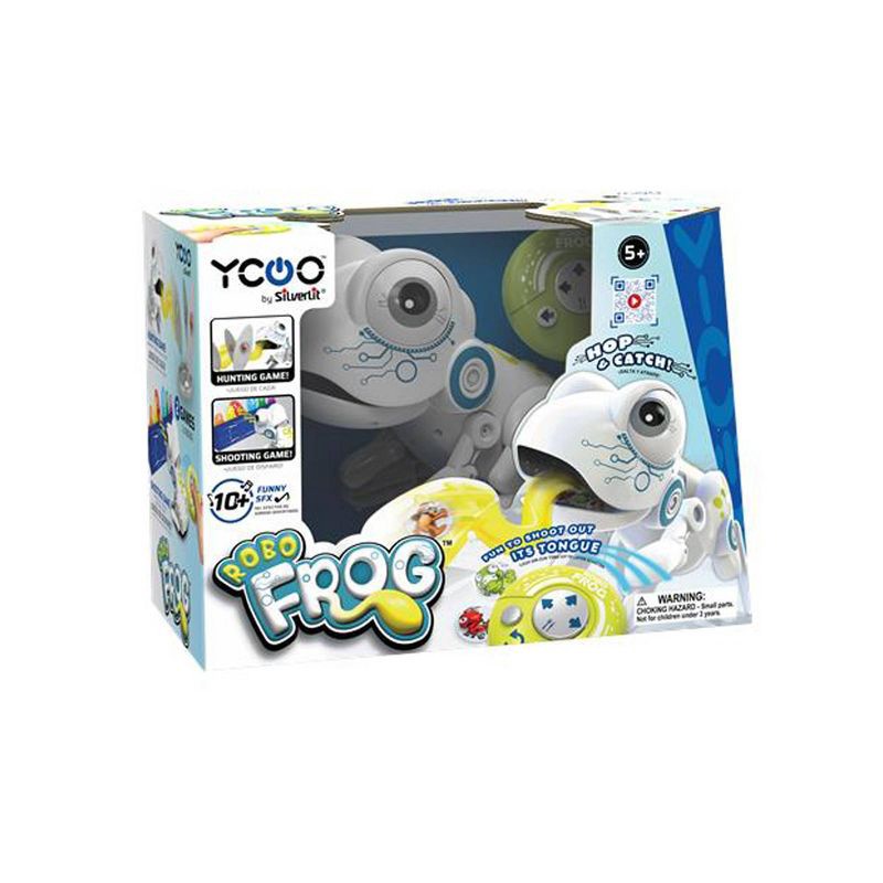 slide 7 of 7, Silverlit ROBO FROG Interactive Remote Control Toy with Tongue Flick Action, Catch Coins Game, Sound Effects and Target Board, 1 ct
