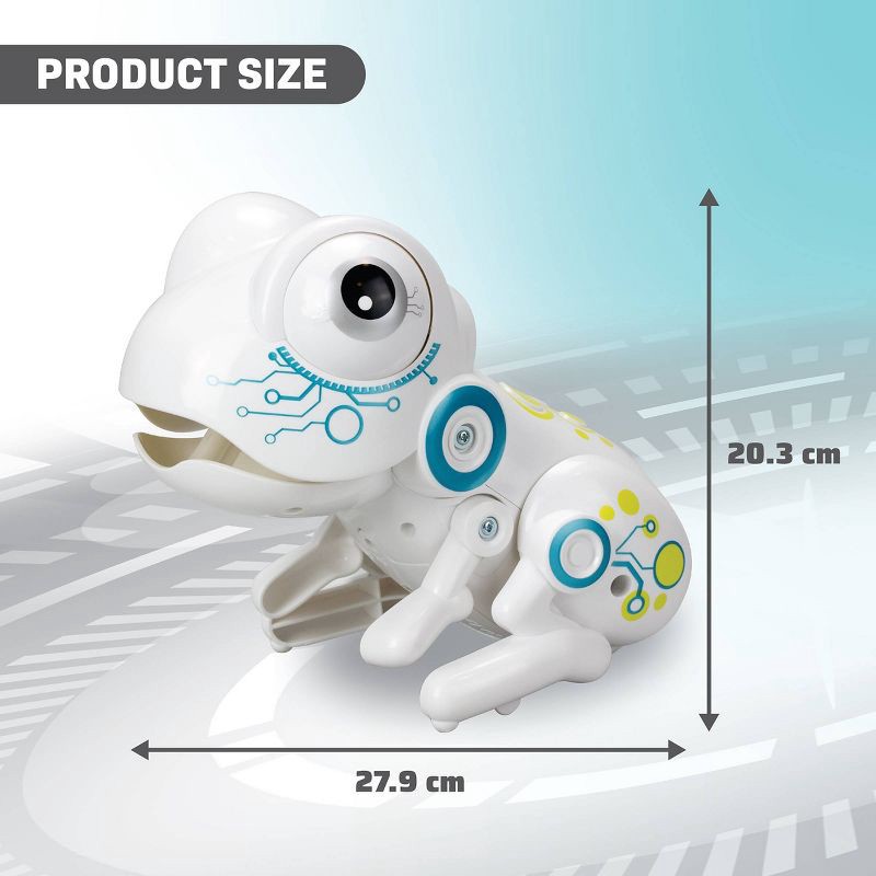 slide 6 of 7, Silverlit ROBO FROG Interactive Remote Control Toy with Tongue Flick Action, Catch Coins Game, Sound Effects and Target Board, 1 ct