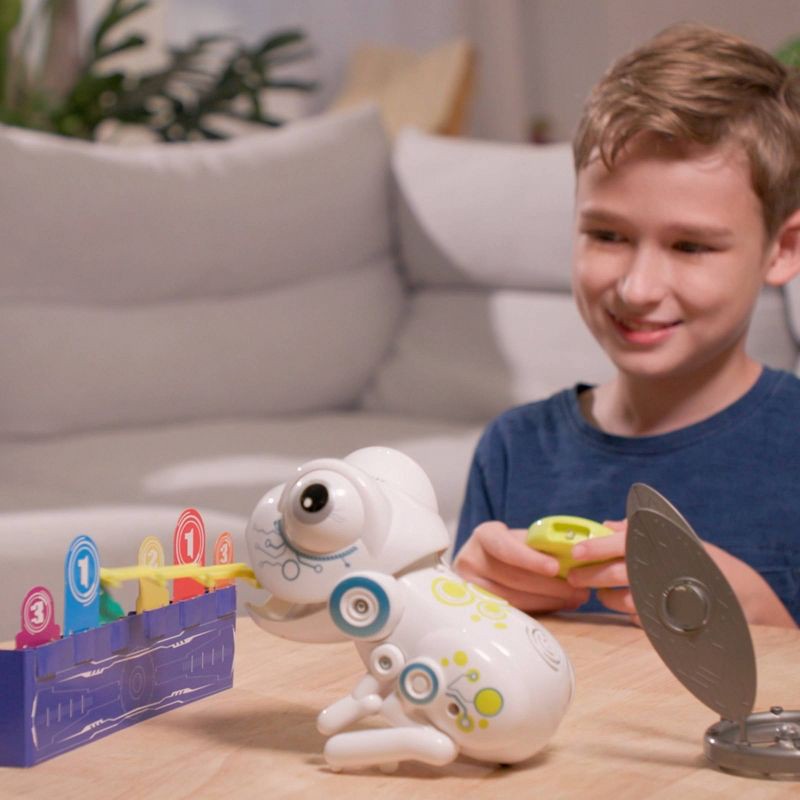 slide 3 of 7, Silverlit ROBO FROG Interactive Remote Control Toy with Tongue Flick Action, Catch Coins Game, Sound Effects and Target Board, 1 ct