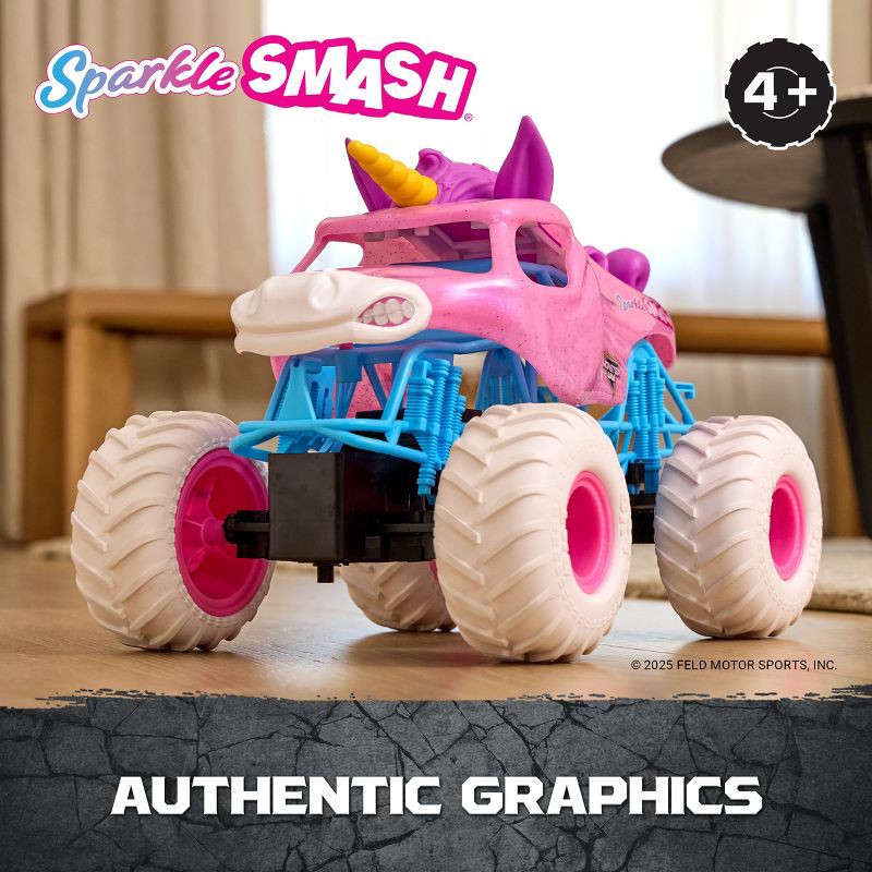 slide 2 of 7, Monster Jam Sparkle Smash Remote Vehicle 1:15 Scale (Target Exclusive), 1 ct
