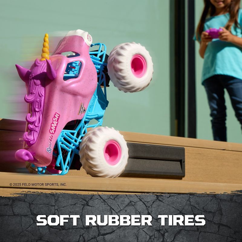 slide 5 of 7, Monster Jam Sparkle Smash Remote Vehicle 1:15 Scale (Target Exclusive), 1 ct
