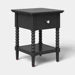 Traditional Kids' Nightstand Table Black - Pillowfort™