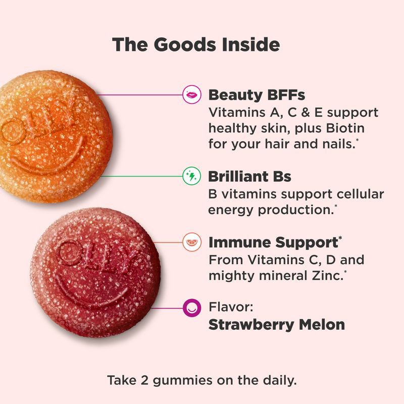 slide 3 of 9, OLLY Teen Girl Multivitamin Gummies - 100ct, 100 ct