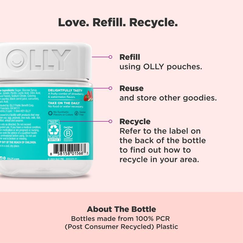 slide 5 of 9, OLLY Teen Girl Multivitamin Gummies - 100ct, 100 ct