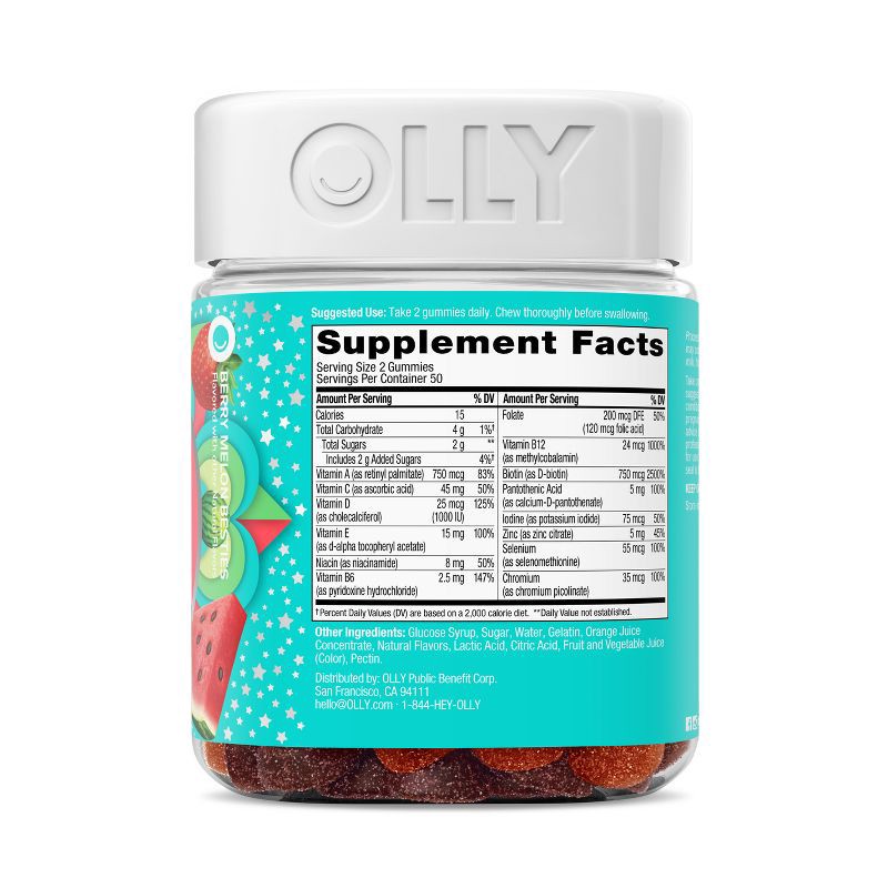 slide 6 of 9, OLLY Teen Girl Multivitamin Gummies - 100ct, 100 ct