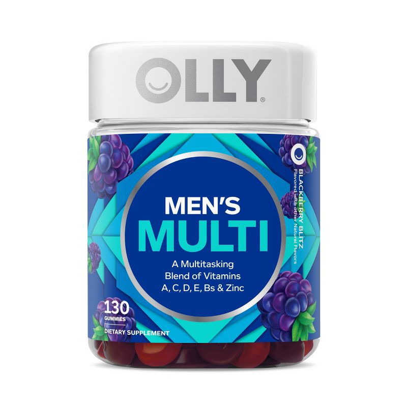 slide 1 of 9, OLLY Men's Multivitamin Gummies - 130ct, 130 ct