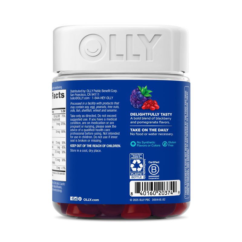 slide 8 of 9, OLLY Men's Multivitamin Gummies - 130ct, 130 ct