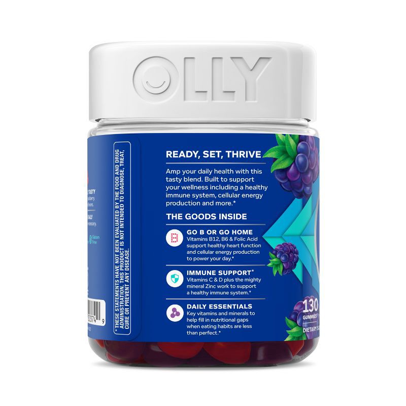 slide 9 of 9, OLLY Men's Multivitamin Gummies - 130ct, 130 ct