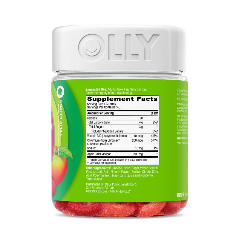 slide 6 of 9, OLLY Metabolism Gummy Rings - 45ct, 45 ct