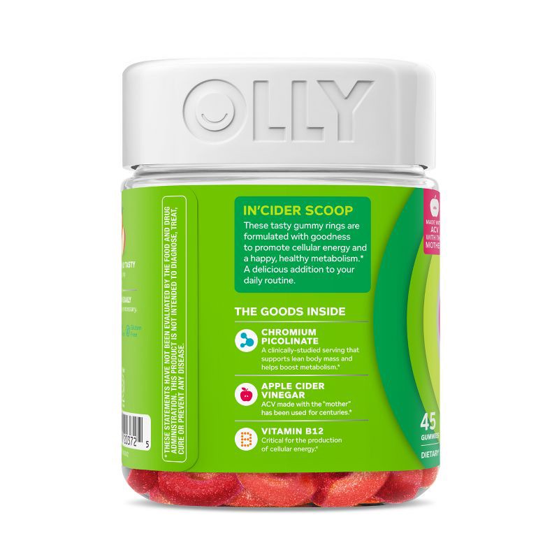 slide 9 of 9, OLLY Metabolism Gummy Rings - 45ct, 45 ct