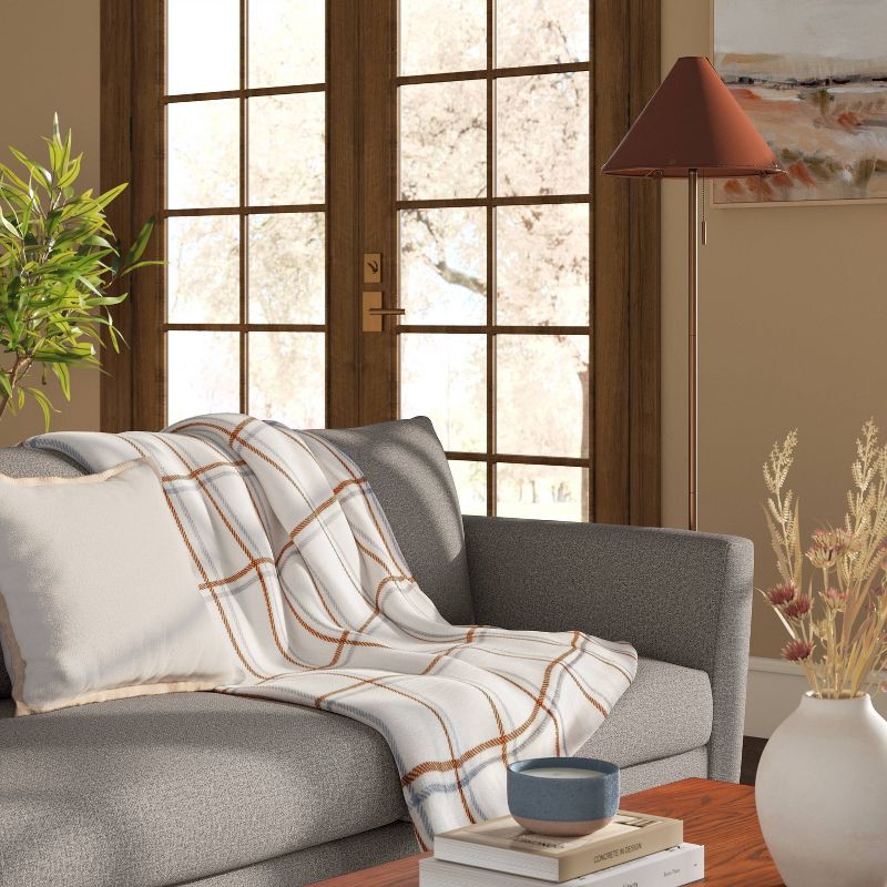 slide 2 of 5, The Cozy Collection Cozy Faux Cashmere Knit Square Throw Pillow Ivory - Threshold™, 1 ct