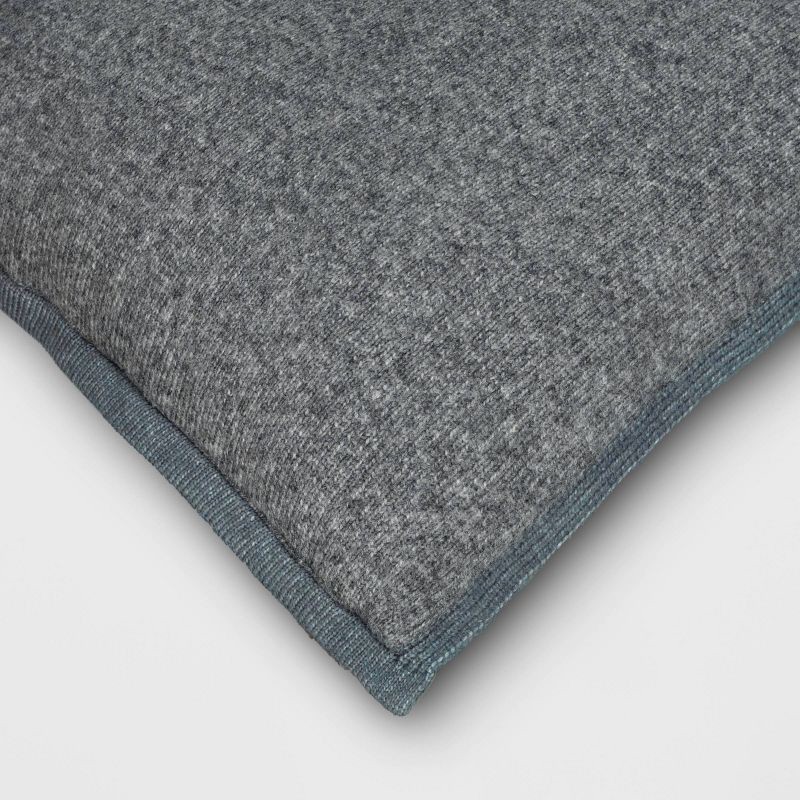 slide 3 of 5, The Cozy Collection Cozy Faux Cashmere Knit Square Throw Pillow Gray - Threshold™, 1 ct