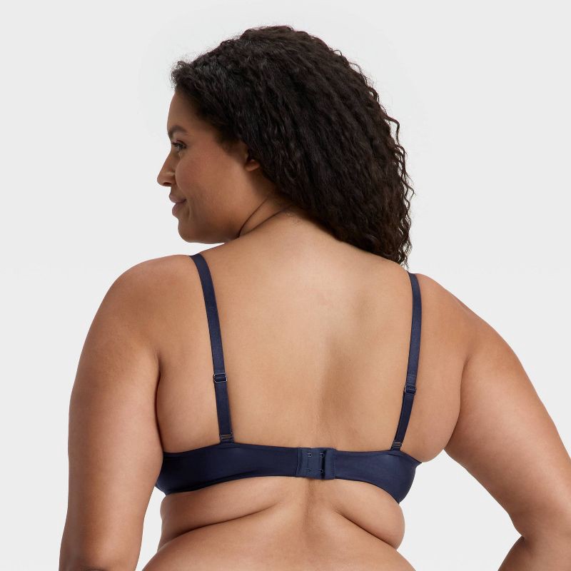 slide 5 of 5, Women's Lace Trim Super Push-Up Bra - Wild Fable™ Dark Navy Blue 36B, 1 ct