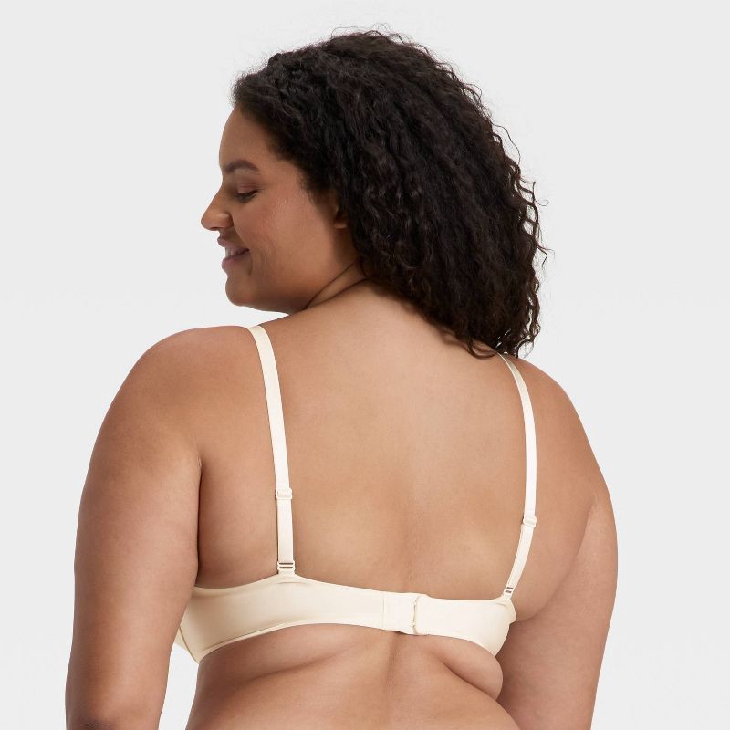 slide 5 of 5, Women's Lace Trim Super Push-Up Bra - Wild Fable™ White 38D, 1 ct