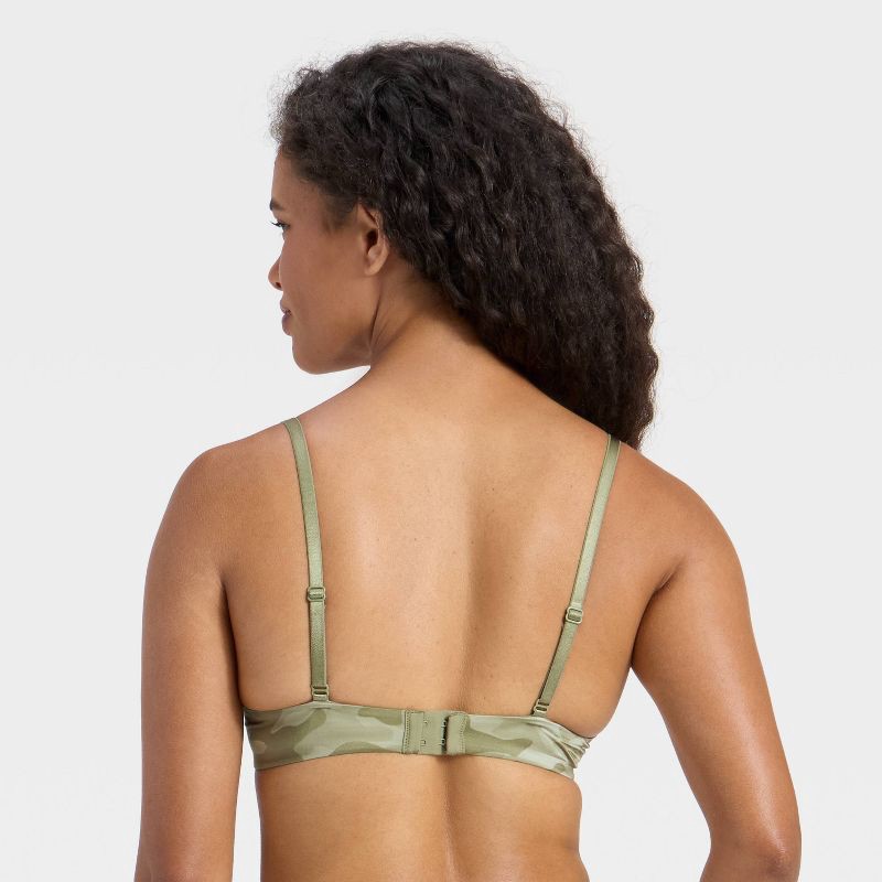 slide 2 of 5, Women's Lace Trim Super Push-Up Bra - Wild Fable™ Green 34C, 1 ct