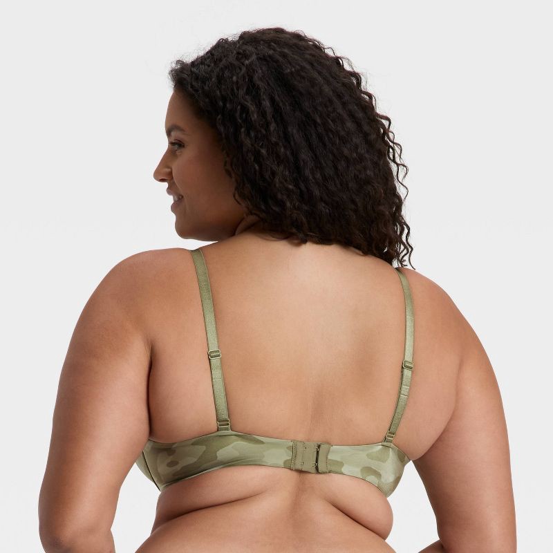 slide 5 of 5, Women's Lace Trim Super Push-Up Bra - Wild Fable™ Green 36C, 1 ct