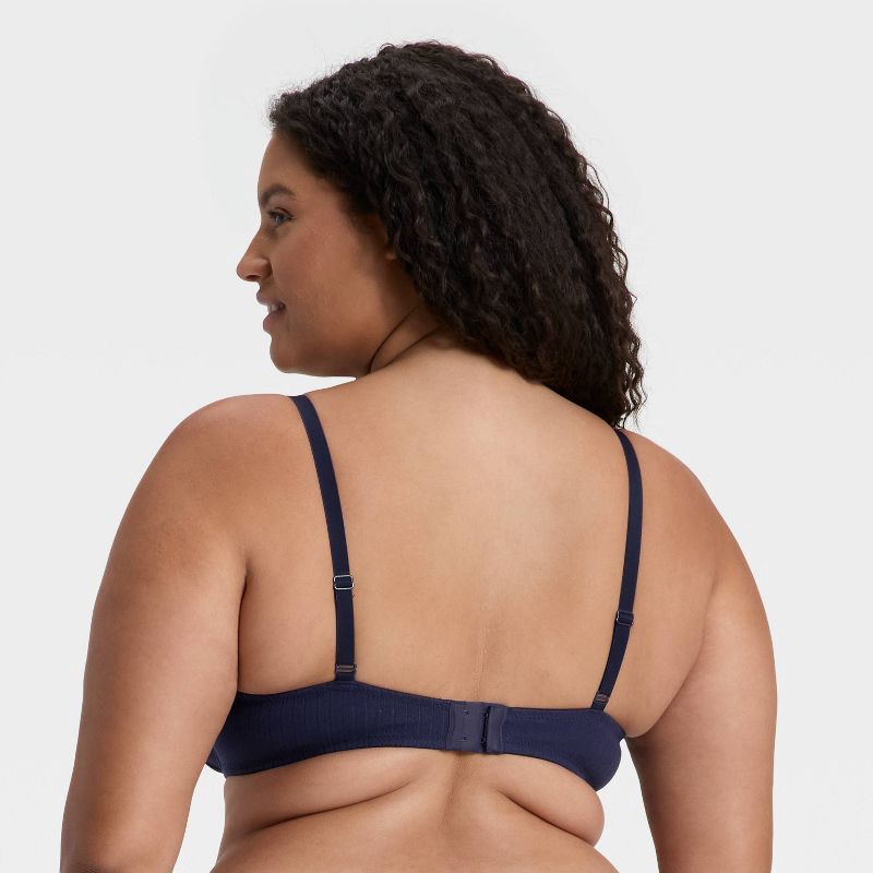 slide 5 of 5, Women's Unlined Demi Bra - Wild Fable™ Navy Blue 34C, 1 ct