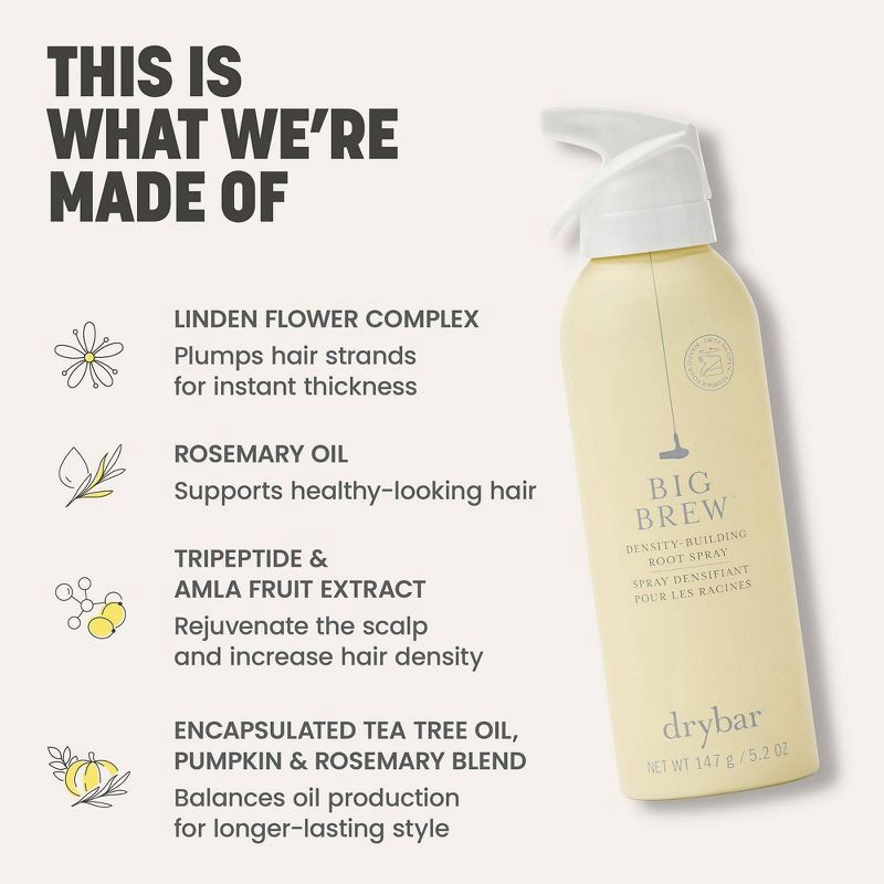 slide 4 of 8, Drybar Big Brew Density Building Spray - 5.2oz - Ulta Beauty, 5.2 oz