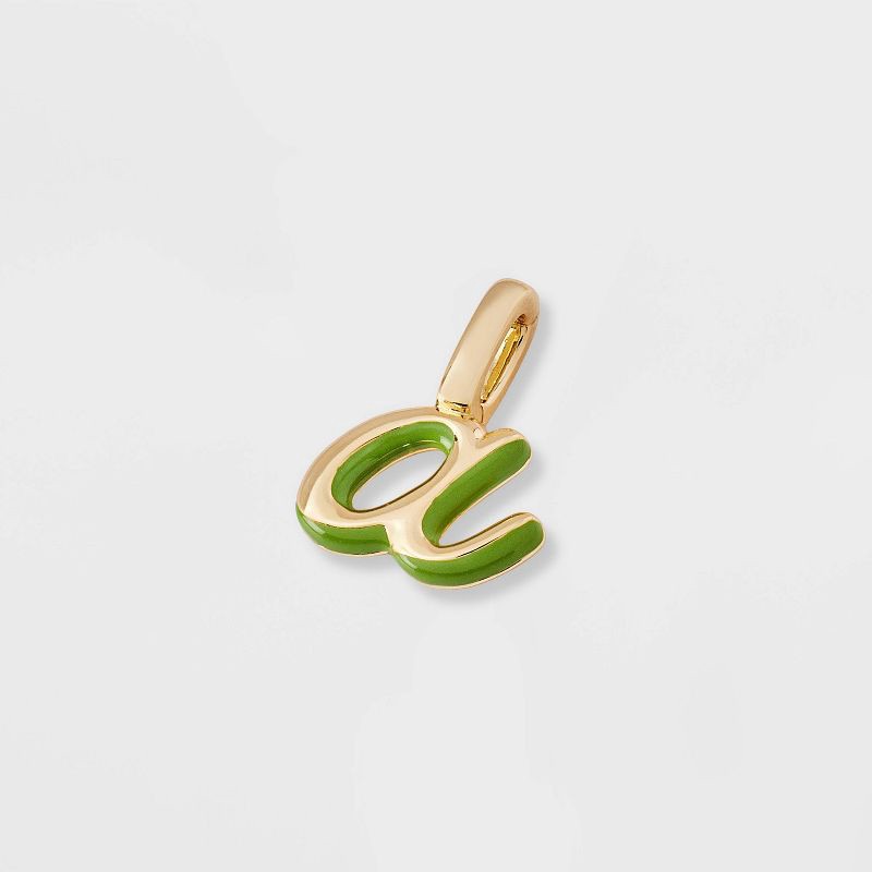 slide 2 of 2, 14K Gold Dipped Lower Case "A" Letter Charm - A New Day™ Gold, 1 ct