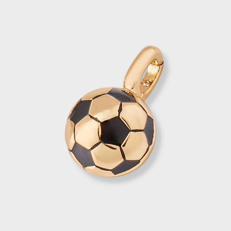 slide 2 of 2, 14K Gold Dipped Soccer Ball Charm - A New Day™ Gold, 1 ct