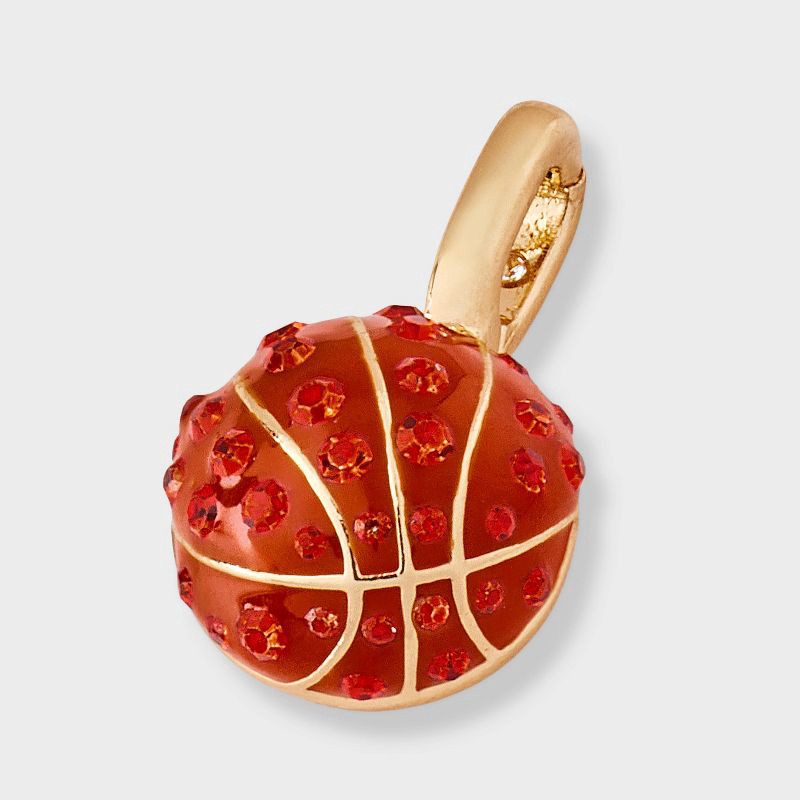 slide 2 of 2, 14K Gold Dipped Basketball Charm - A New Day™ Gold/Orange, 1 ct