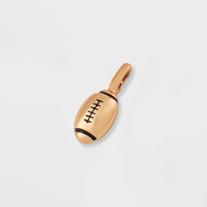 slide 2 of 2, 14K Gold Dipped Football Charm - A New Day™ Gold, 1 ct