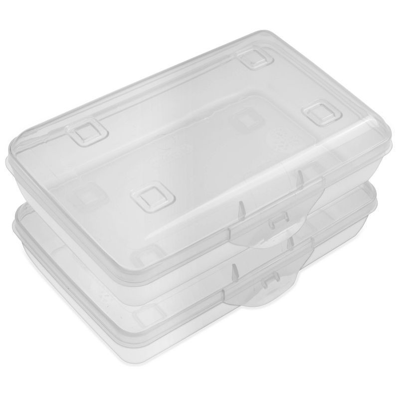 slide 6 of 8, Sterilite Flat Top Pencil Box Clear, 1 ct