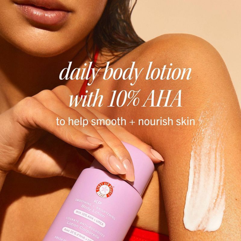 slide 2 of 9, FIRST AID BEAUTY KP Smoothing + Brightening Body Lotion with 10% AHA + Urea - 6.7 fl oz - Ulta Beauty, 6.7 fl oz