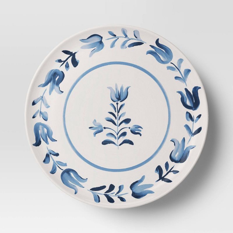 slide 3 of 3, Cake Stand Blue Floral - Threshold™, 1 ct