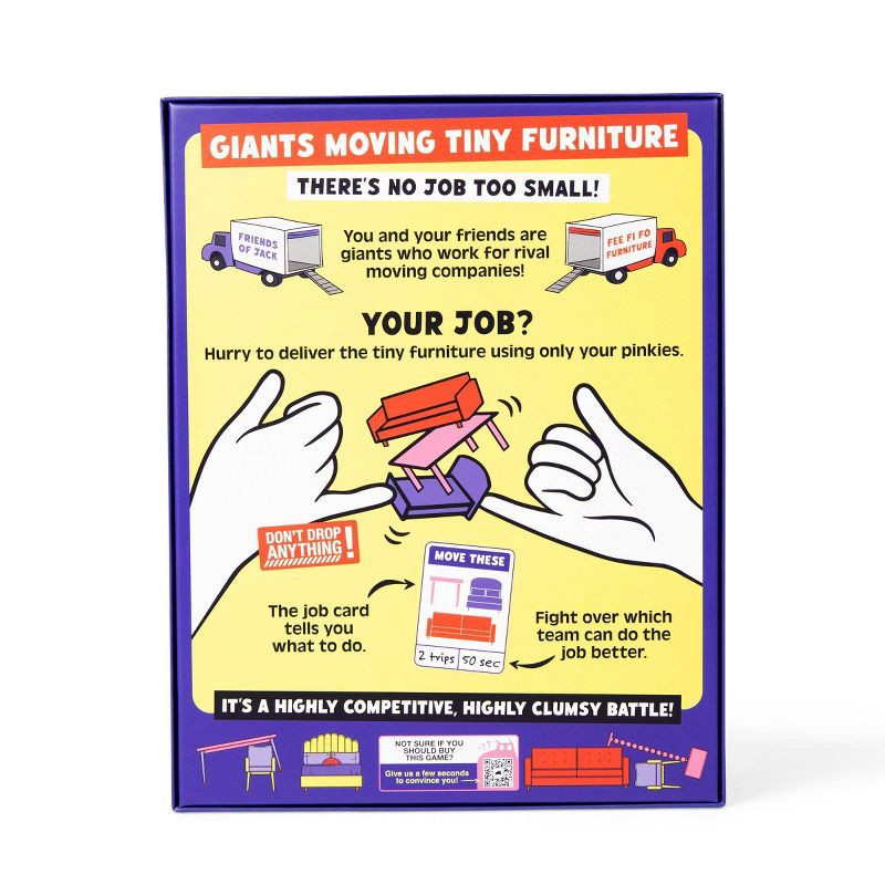 slide 2 of 9, Exploding Kittens Giants Moving Tiny Furniture Game, 1 ct