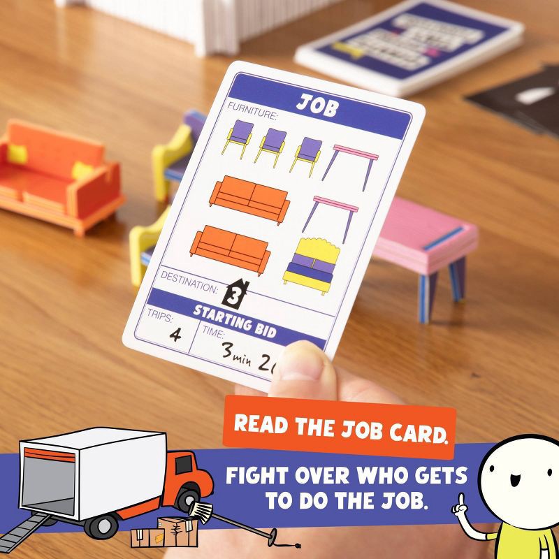 slide 7 of 9, Exploding Kittens Giants Moving Tiny Furniture Game, 1 ct