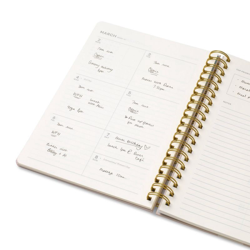 slide 3 of 3, PAPIER 7"x9.875" 2026 Calendar Year Planner Spiral Goals and Dreams, 1 ct