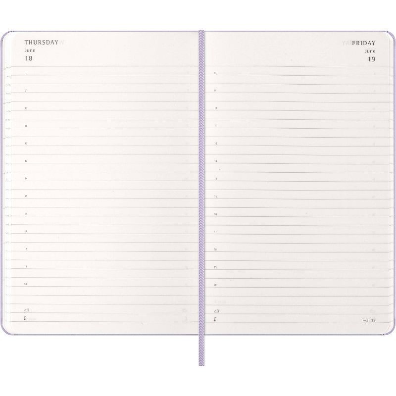 slide 4 of 7, Moleskine 2026 12 Month Daily Large Pastel Lilac Hard, 1 ct