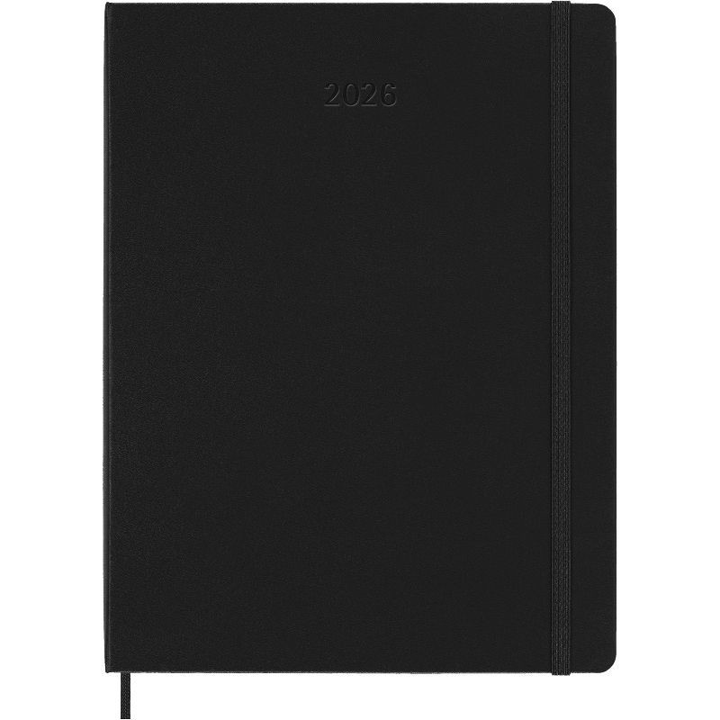slide 2 of 7, Moleskine 7.5"x9.75" 2026 12 Months Weekly Notebook XL Black Hard, 1 ct