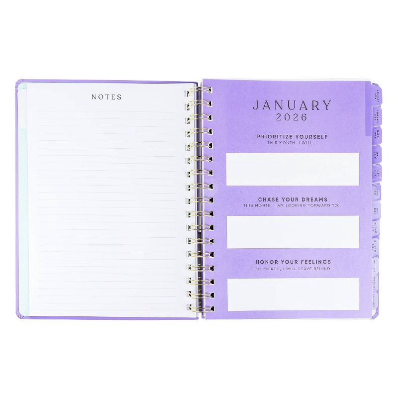 slide 3 of 5, Be Rooted 2026 Yearly Planner 7"x9" All The Things Lavender, 1 ct