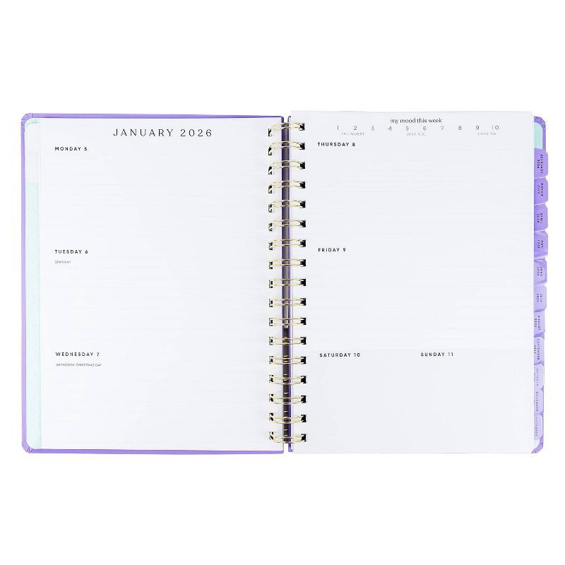 slide 5 of 5, Be Rooted 2026 Yearly Planner 7"x9" All The Things Lavender, 1 ct