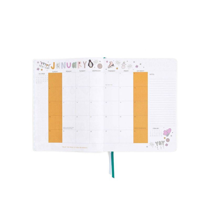 slide 5 of 9, Callie Danielle 8.5"x11" Vegan Leather 2026 Annual Planner Celebrate Small Wins, 1 ct