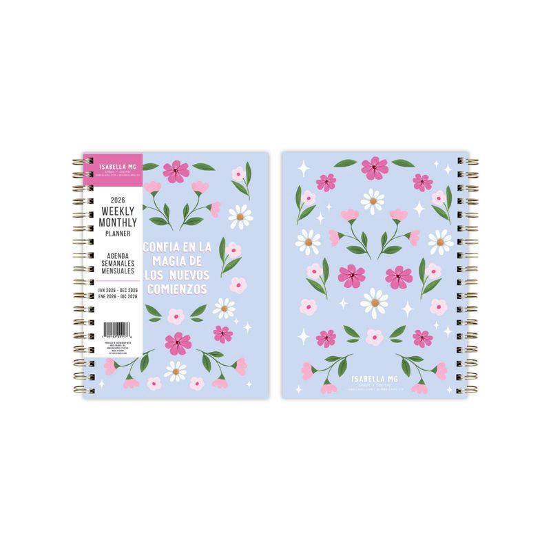 slide 3 of 3, Isabella MG Paper Spiral 6"x8" 2026 Annual Planner Magia, 1 ct