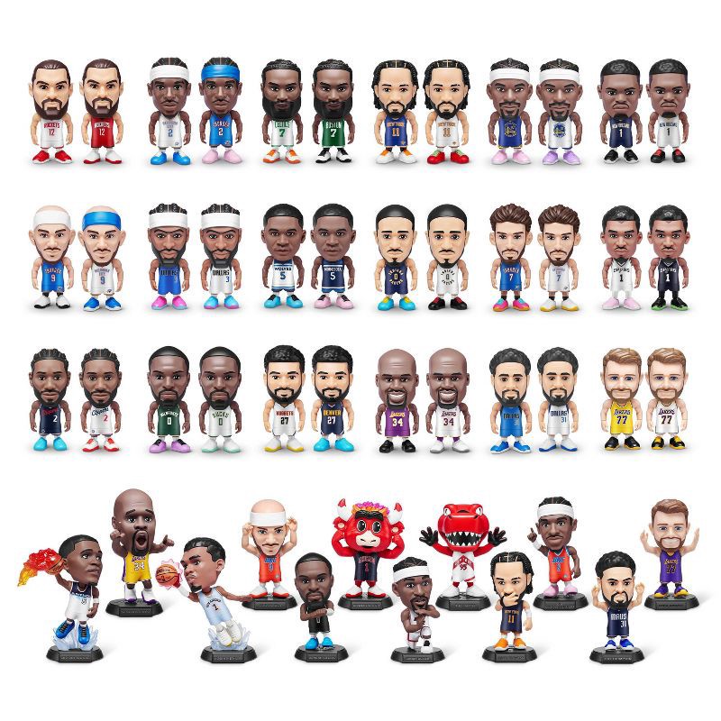 slide 2 of 9, 5 Surprise NBA Ballers Series 2 by ZURU: PVC Mini Figure Sports Toy, 1 ct