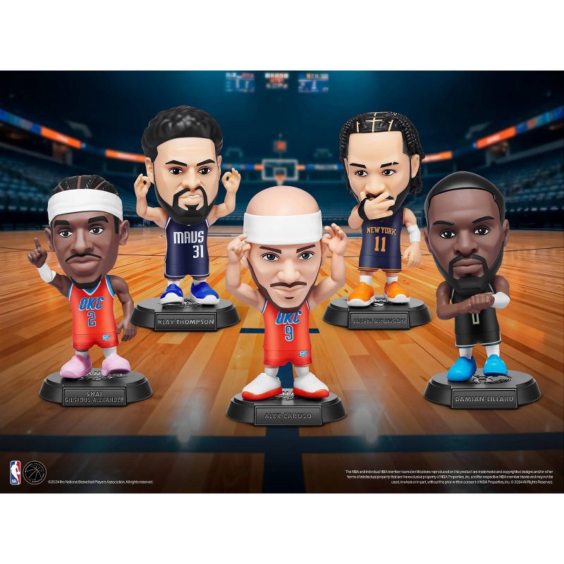 slide 8 of 9, 5 Surprise NBA Ballers Series 2 by ZURU: PVC Mini Figure Sports Toy, 1 ct