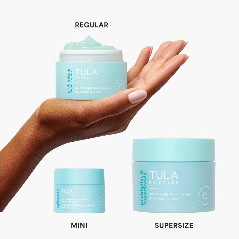 slide 3 of 7, TULA SKINCARE 24-7 Weightless Moisture Day & Night Gel Cream Mini - 0.5oz - Ulta Beauty, 0.5 oz