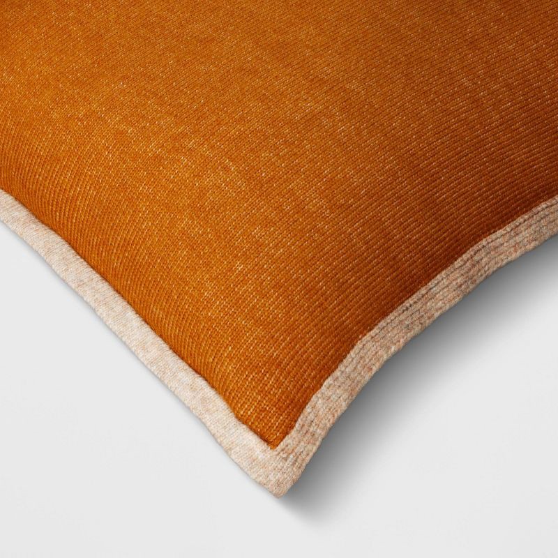 slide 4 of 5, The Cozy Collection Cozy Faux Cashmere Knit Square Throw Pillow Camel - Threshold™, 1 ct