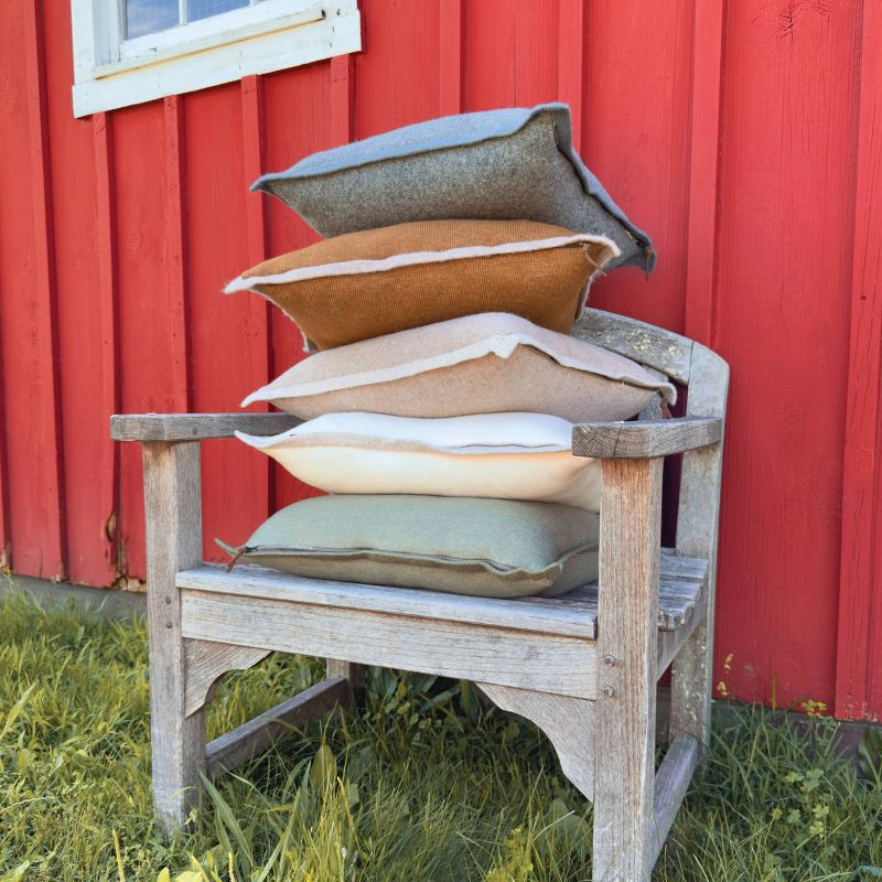 slide 5 of 5, The Cozy Collection Cozy Faux Cashmere Knit Square Throw Pillow Camel - Threshold™, 1 ct