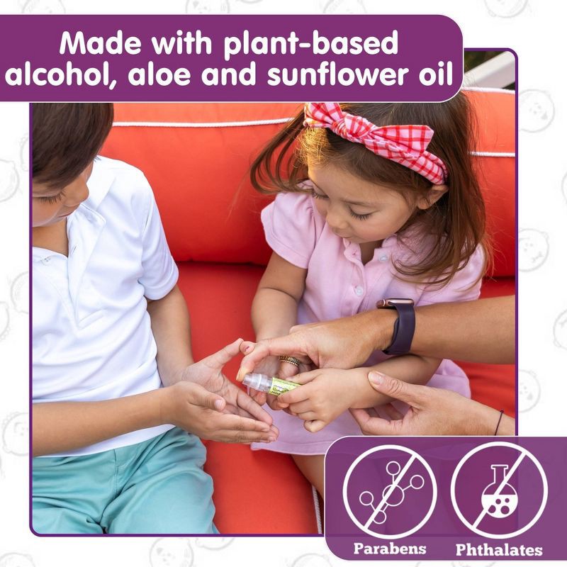 slide 4 of 8, Boogie Wipes Antibacterial Hand Sanitizer Spray for Kids' and Adults - 2ct, 2 ct