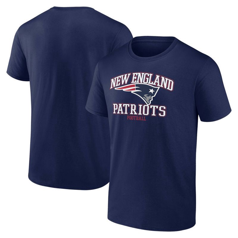 slide 3 of 3, NFL New England Patriots Men's Short Sleeve T-Shirt - L, 1 ct