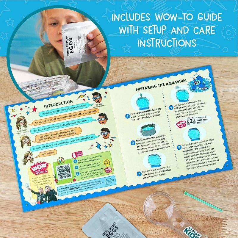 slide 5 of 6, Thames & Kosmos Wow in the World Sea Creatures Aquarium: Educational Science Kit for 1st-2nd Grade with Magnifying Glass & Experiment Guide, 1 ct