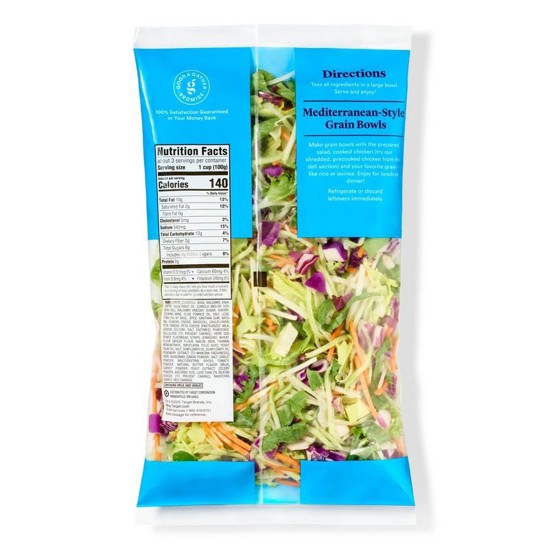 slide 2 of 3, Mediterranean Crunch Chopped Salad Kit - 11oz - Good & Gather™, 11 oz